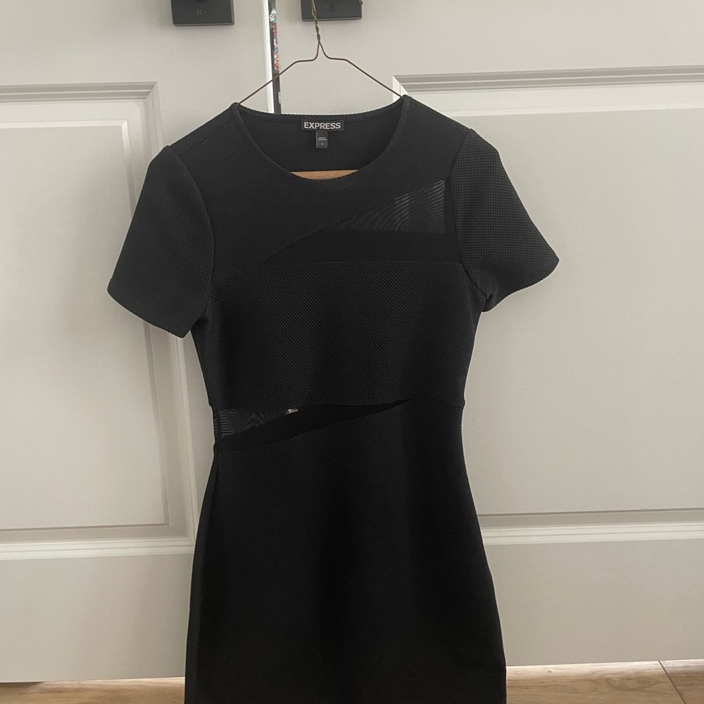 Express Black Sheath Mini Dress Cocktail
